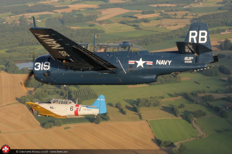 T-6 + TBM Avenger / Air-to-Air